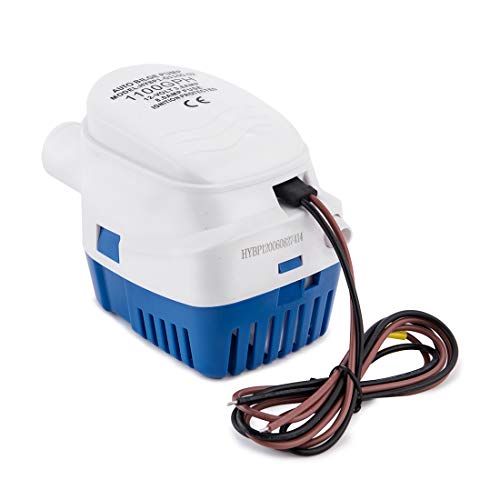 Dontmiss Automatic Submersible Small Boat Bilge Pump 12v Non-polar 1100gph Auto with Float Switch bilge pump for boat(Outlet Diameter：1 1/8") - Image 2