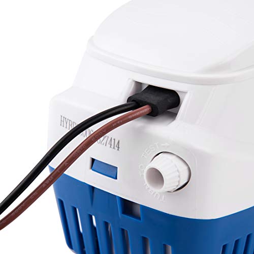 Dontmiss Automatic Submersible Small Boat Bilge Pump 12v Non-polar 1100gph Auto with Float Switch bilge pump for boat(Outlet Diameter：1 1/8") - Image 4