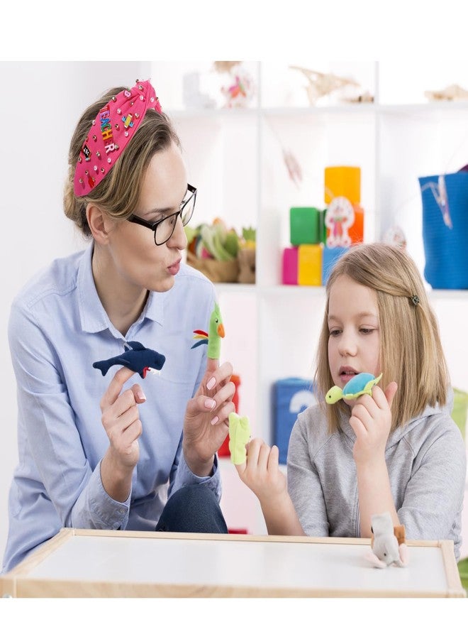 سيالكسهيني طوق رأس للمعلمة، إكسسوارات للمعلمة، طوق رأس معقود من اللؤلؤ الكريستالي للنساء، طوق رأس مزين بتعليقات لطيفة على شكل كتاب وقلم رصاص، طوق رأس مرصع بالجواهر، هدايا تقدير للمعلمة (النمط H) - Image 4