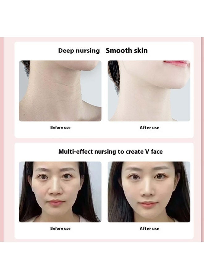 جهاز تدليك الوجه والرقبة الكهربائي، أداة نحت الوجه المحمولة بتقنية الاهتزاز الدقيق للعناية بالبشرة، وشدها، ورفعها، ومكافحة علامات الشيخوخة، جهاز تجميل للعناية اليومية بالوجه - أبيض - Image 2