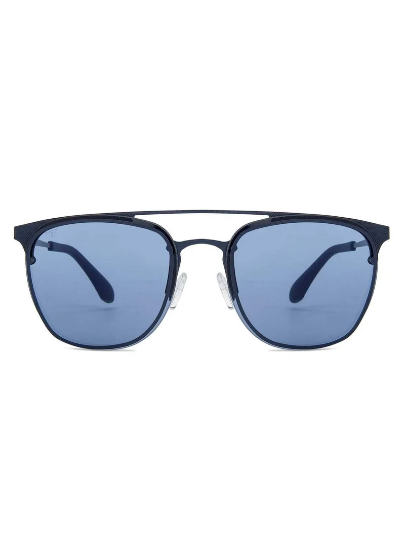 VINCENT CHASE VINCENT CHASE EYEWEAR Unisex Round Sunglasses Blue Frame Blue Lens (Medium) - Pack of 1