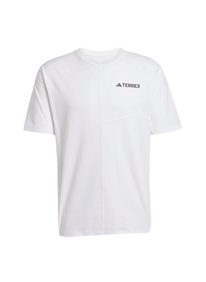 Adidas Adidas Mt Tee White Hiking T-Shirts For Men Xs