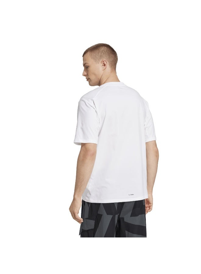 اديداس تي شيرت رجالي أبيض بأكمام قصيرة - Image 3
