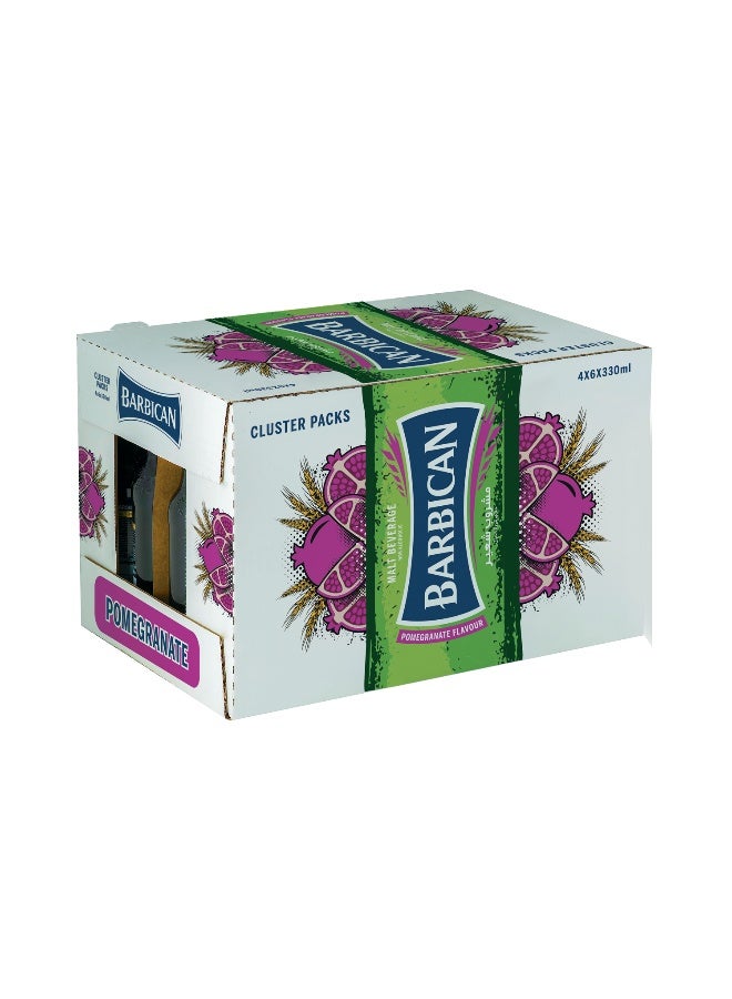 Barbican باربيكان بنكهة الرمان غير الكحولية 330 مل في زجاجة x 24 عبوة - Image 3