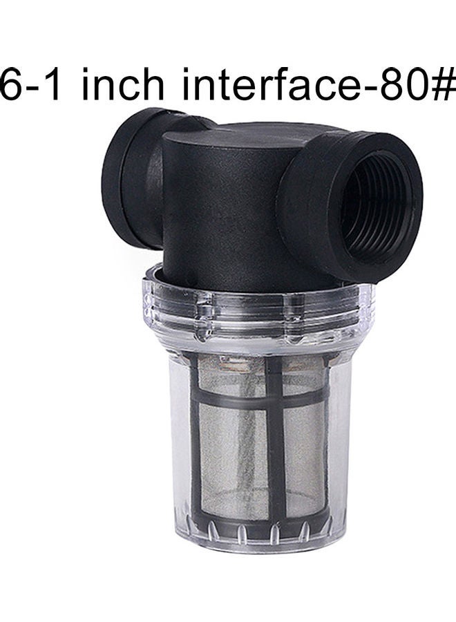 NIBEMINENT Irrigation Pipe Filter Pump Purification Tool Clear/Black - Image 1