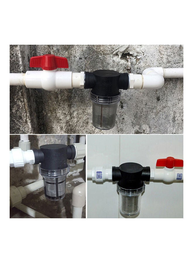 NIBEMINENT Irrigation Pipe Filter Pump Purification Tool Clear/Black - Image 4