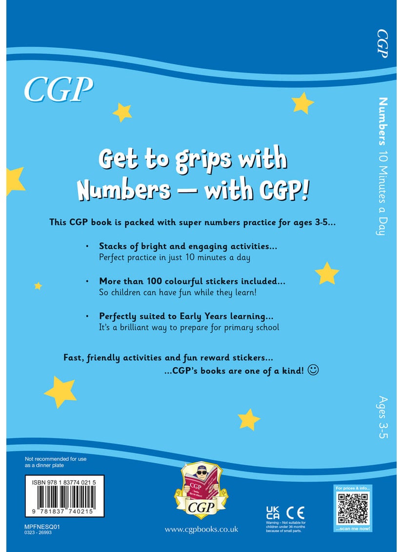 null - 10 Minutes a Day Numbers for Ages 3-5 (with reward stickers) - Image 1