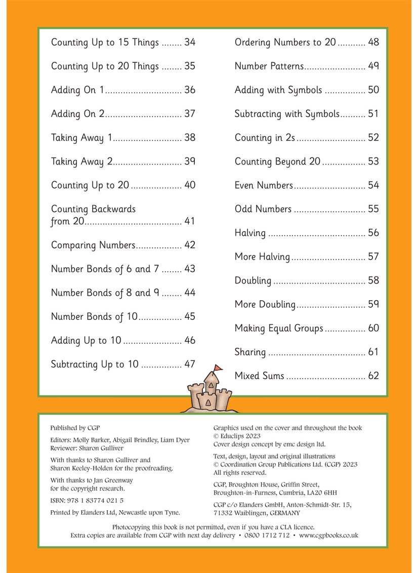 null - 10 Minutes a Day Numbers for Ages 3-5 (with reward stickers) - Image 1