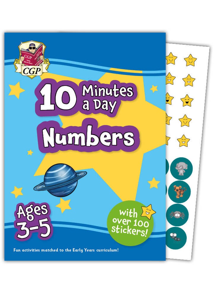 null - 10 Minutes a Day Numbers for Ages 3-5 (with reward stickers) - Image 1