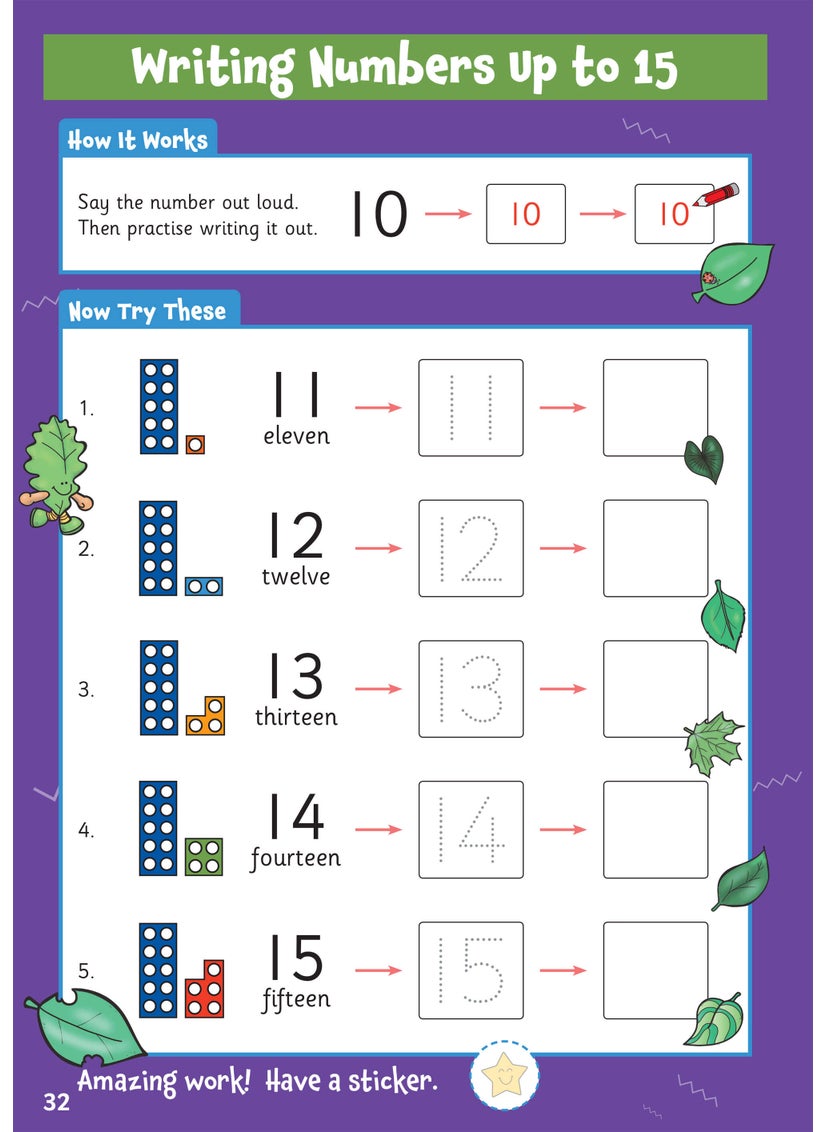 null - 10 Minutes a Day Numbers for Ages 3-5 (with reward stickers) - Image 1
