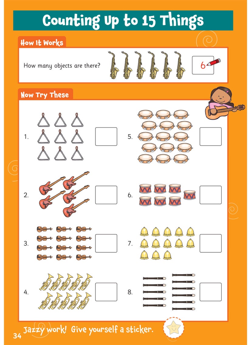 null - 10 Minutes a Day Numbers for Ages 3-5 (with reward stickers) - Image 1