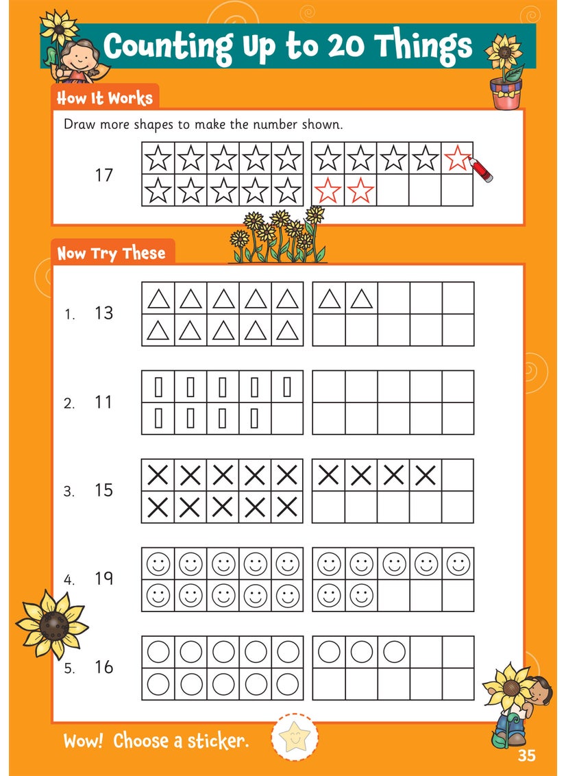 null - 10 Minutes a Day Numbers for Ages 3-5 (with reward stickers) - Image 1