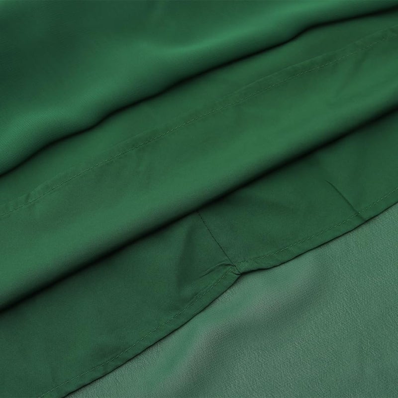 Noomelfish Noomlfish Kids Chiffon Pleated Long Skirts Boho Maxi Party Flower Girl Dress, Dark Green, Size 9-10 Years - Image 4
