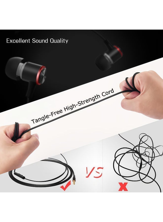 Arabash Heavy Bass Wired Headphones In-ear Sports Mobile Phone Computer Gaming Earbuds - Image 5