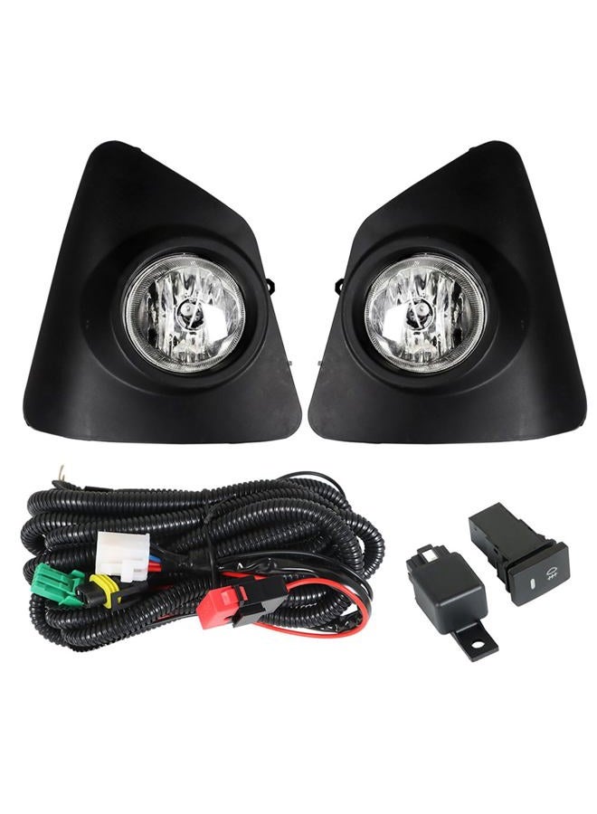 Silscvtt 2Pcs Fog Lights Assembly Replacement for 2014 2015 2016 Toyota Corolla S SE Clear Lens with Front Bumper Bezel Wires Switch Bulbs Left+Right Side (Passenger & Driver Side) - Image 2