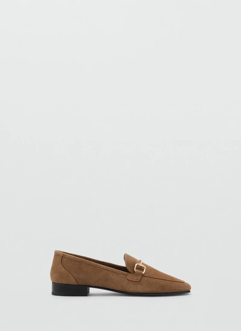 مانجو Suede moccasins with buckle