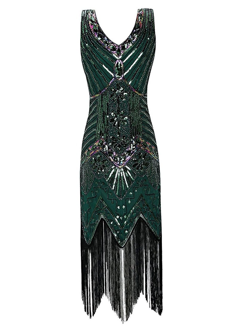 Loquat Vintage Plus-size Party Dress Multicolour 