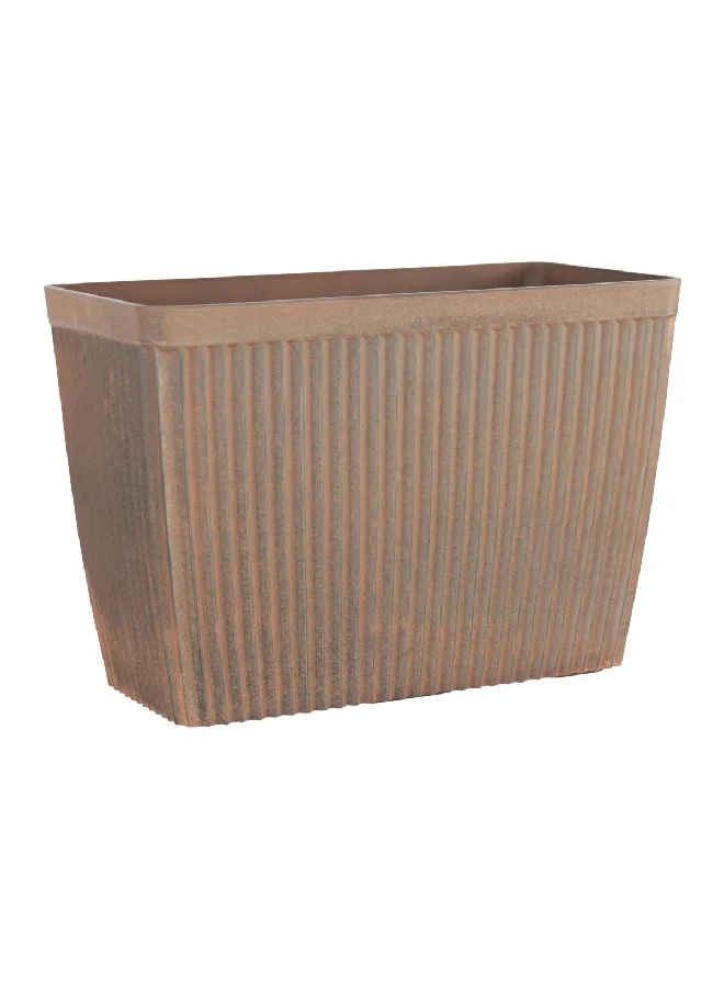 serene Corrosion Resistance High Grade Fibreglass Planter Brown 42.5 x 73.5 x 32 cm SL2282A