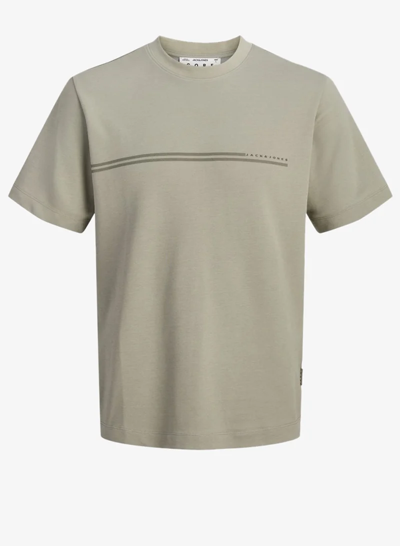 Jack & Jones Junior Youth Chest Branding Crew Neck T-Shirt