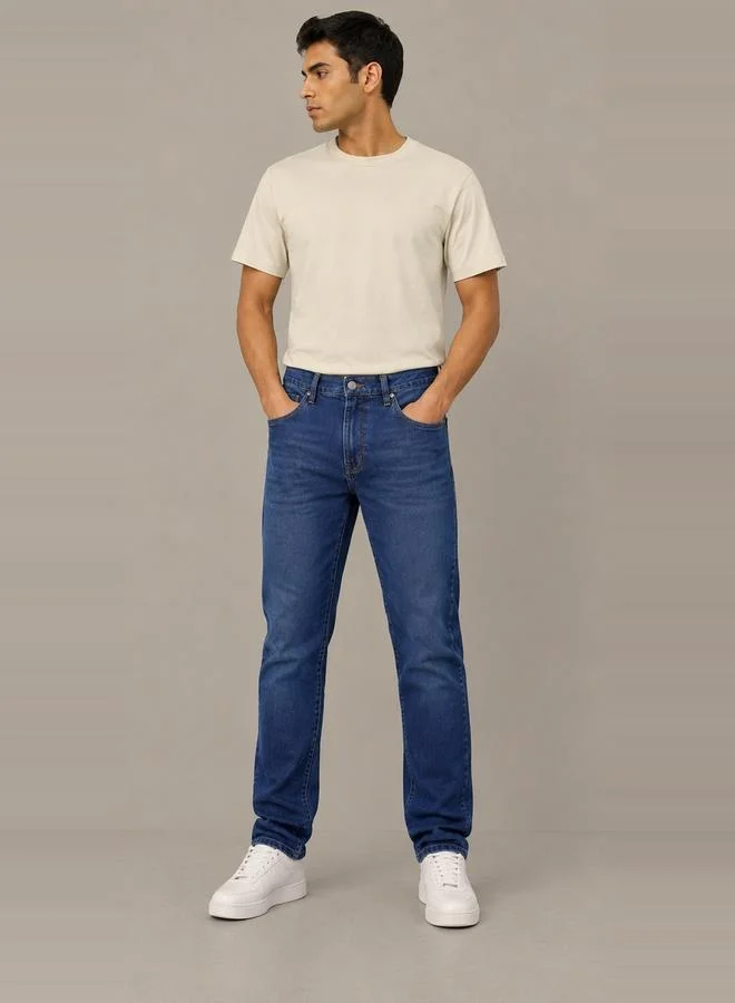 تايك تو Men Straight Fit Mid Rise Jeans By Falcon