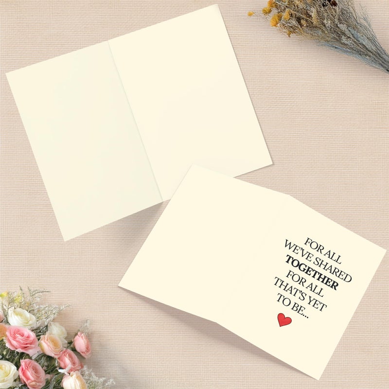 Cheerin Romantic Love Card with Envelope - Anniversary Card for Him and Her - Sweetest Day Cards for Husband, Wife, Girlfriend, Boyfriend and Fiance - Happy Birthday Gift 5x7 Inch - Image 5