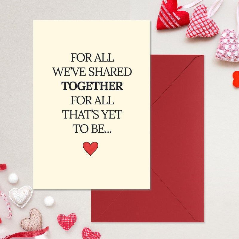 Cheerin Romantic Love Card with Envelope - Anniversary Card for Him and Her - Sweetest Day Cards for Husband, Wife, Girlfriend, Boyfriend and Fiance - Happy Birthday Gift 5x7 Inch - Image 4