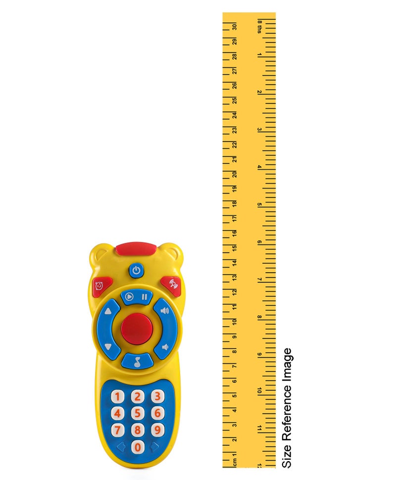 PlayNation Play Nation Musical TV Remote Control Toy, Light Up the Fun, Play & Pause Magic, Musical Adventure, 18 Months+, 7.5 x 3.5 x 17 cm - Yellow - Image 3