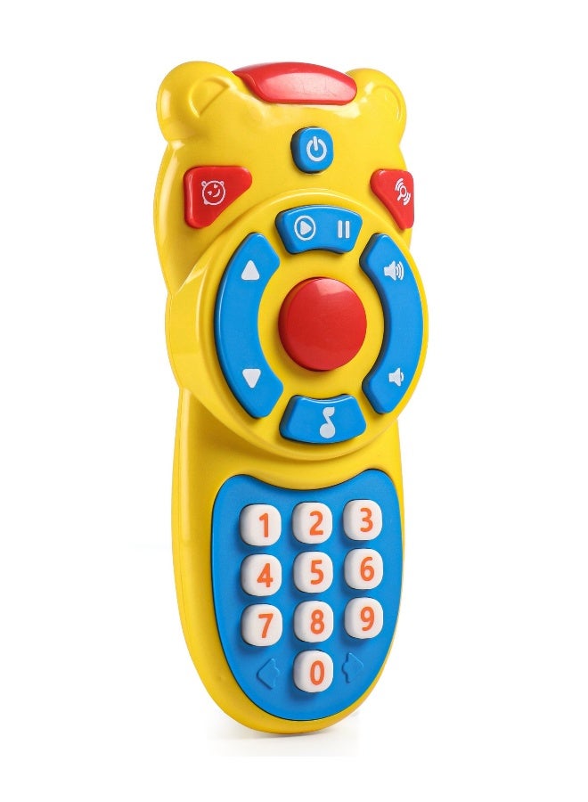 PlayNation Play Nation Musical TV Remote Control Toy, Light Up the Fun, Play & Pause Magic, Musical Adventure, 18 Months+, 7.5 x 3.5 x 17 cm - Yellow - Image 4