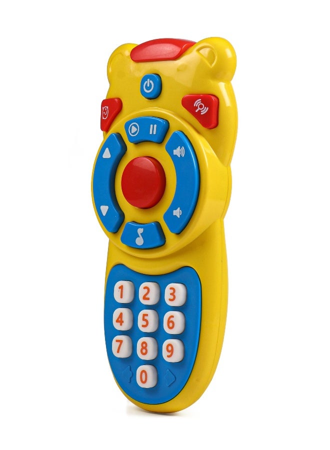 PlayNation Play Nation Musical TV Remote Control Toy, Light Up the Fun, Play & Pause Magic, Musical Adventure, 18 Months+, 7.5 x 3.5 x 17 cm - Yellow - Image 5