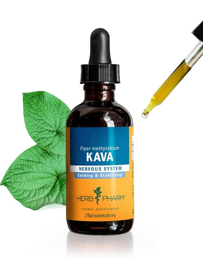 HERB PHARM - Rhizome With Root Kava Liquid Extract For The Nervous System  - Image 1