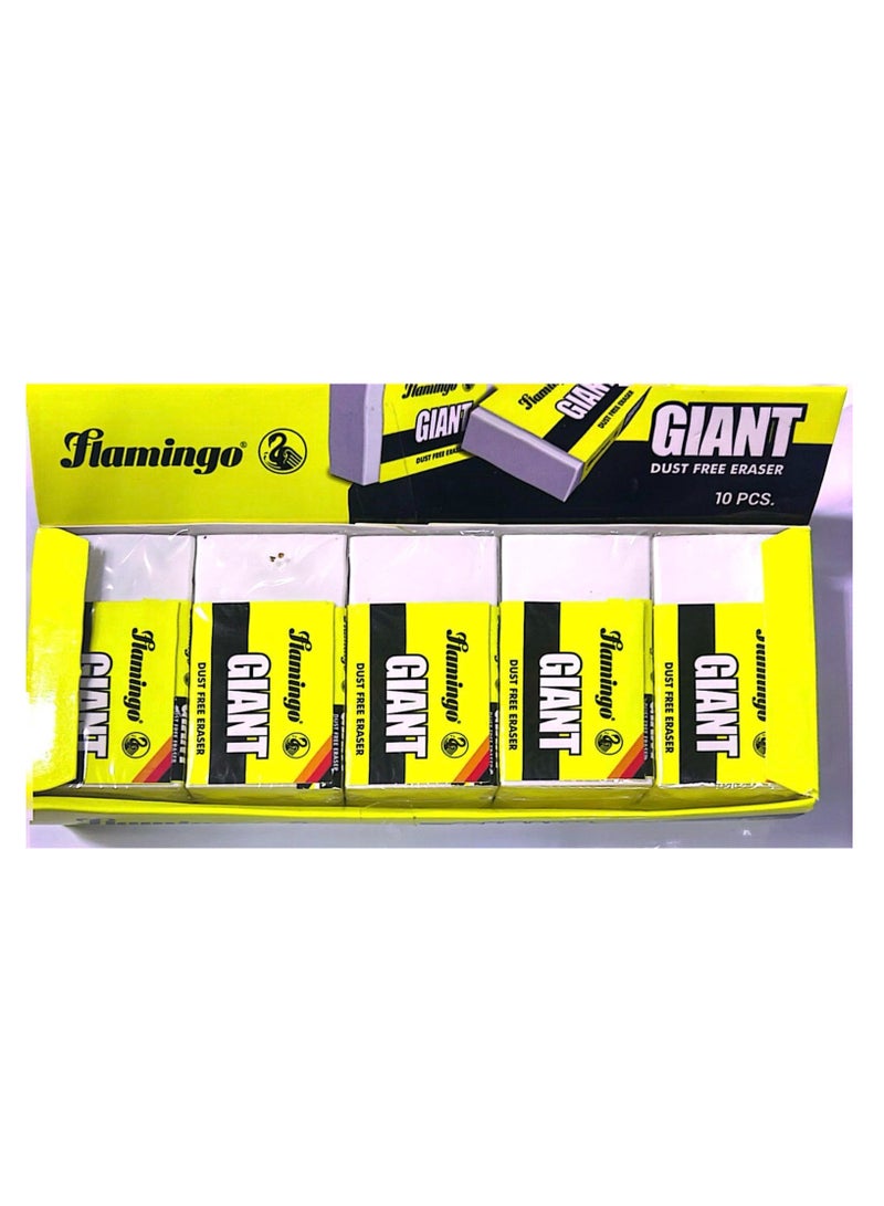 Flamingo 10-Pieces Giant Dust Free Eraser Sets White - Image 2