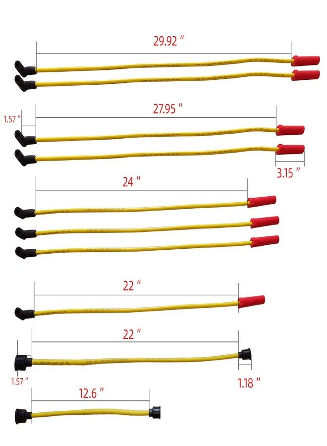 MAS Performance HEI Ignition Distributor w/Cap & Rotor and Spark plug Wire set Compatible with Ford 351C 351M 400 429 460 HEI 65,000 Volt Coil KA-1046013 PE332U JM6506BL 351CBLHEI0(Blue HEI Kit) - Image 4