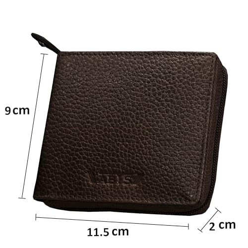 ABYS Genuine Leather Dark Brown Men's Card Holder,7 Slots Card Holder for Women(8549DB) - Image 2