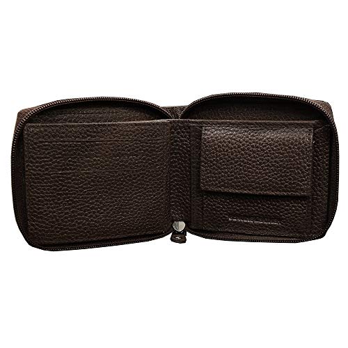 ABYS Genuine Leather Dark Brown Men's Card Holder,7 Slots Card Holder for Women(8549DB) - Image 1