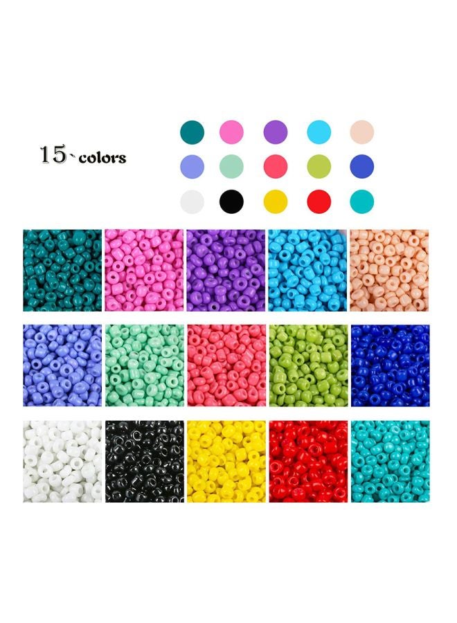 SAPU 1500-Piece Jewelry Making Glass Beads Set - Image 2