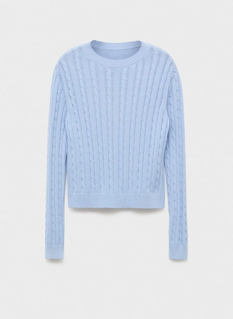 Mango  Braided knitted sweater for Women | Best Price UAE