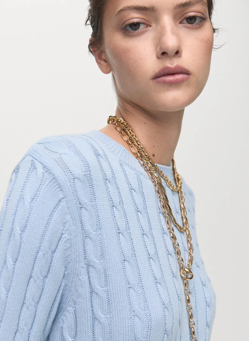 Mango  Braided knitted sweater for Women | Best Price UAE