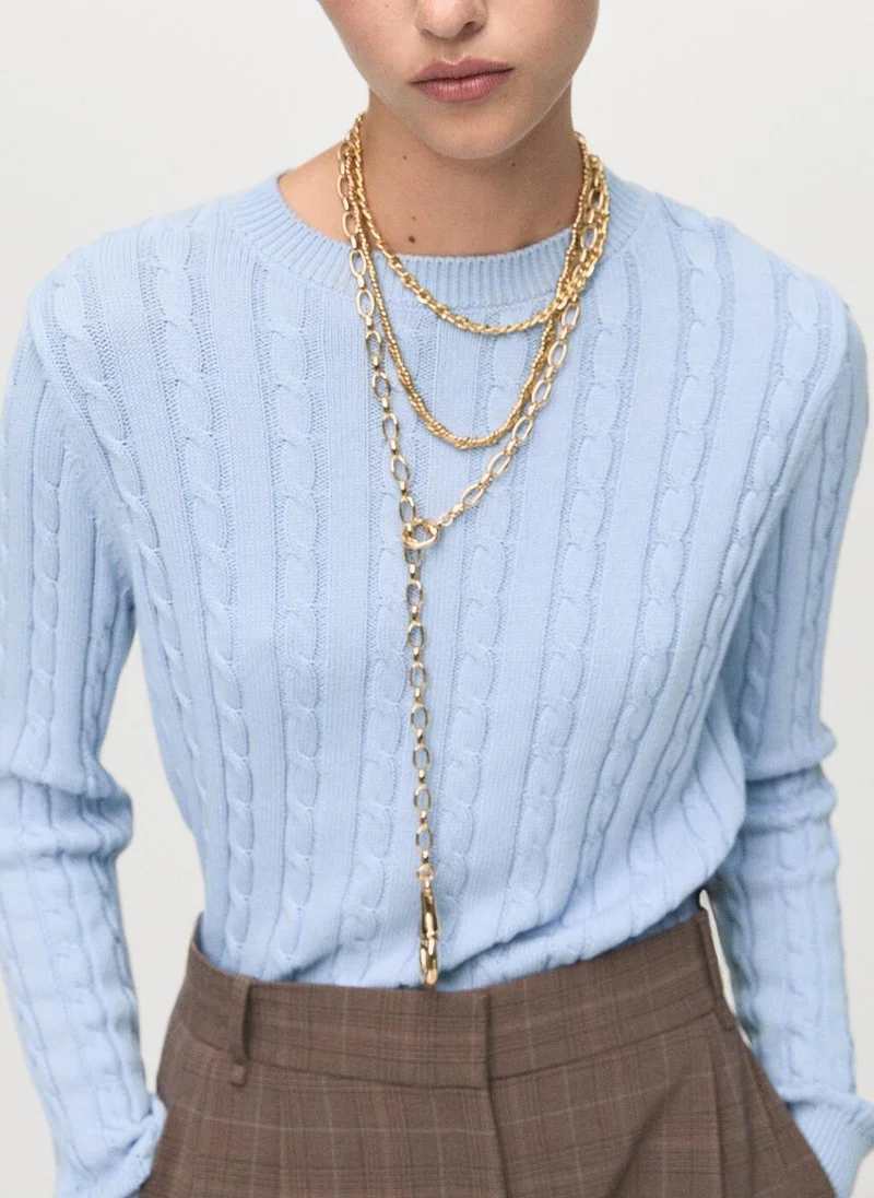 Mango  Braided knitted sweater for Women | Best Price UAE