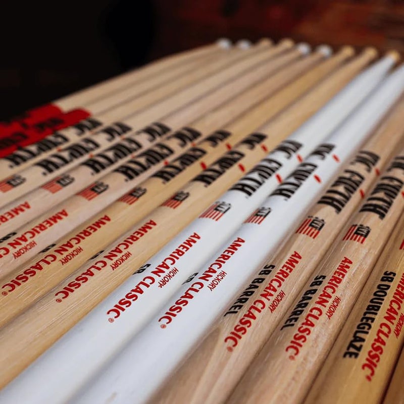 Vic Firth American Classic 5B Wood-Tipped Drumsticks - 3-Pack Bundle with Austin Bazaar Polishing Cloth - Image 5