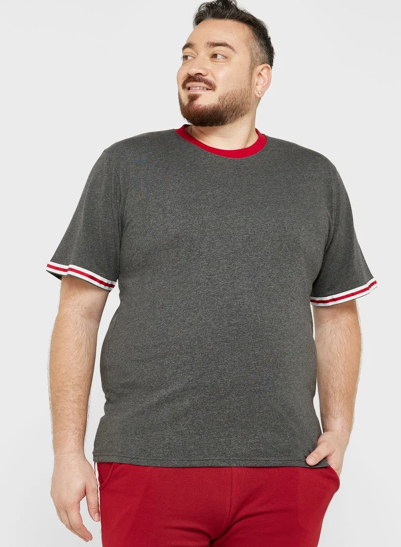 Seventy Five Plus Size Tape T Shirt