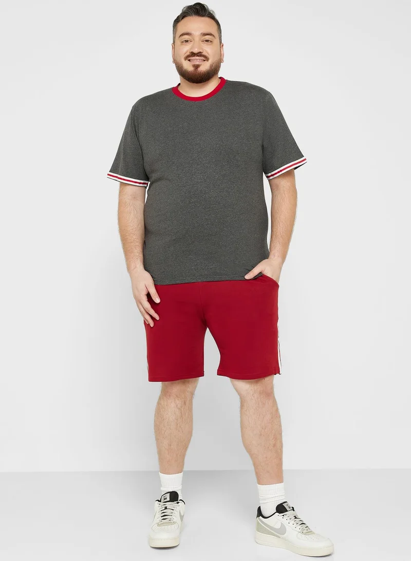 Seventy Five Plus Size Tape T Shirt