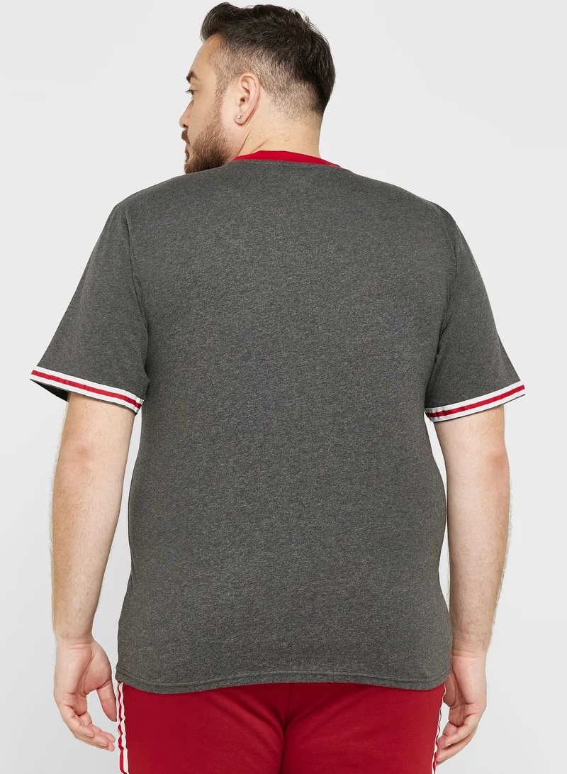 Seventy Five Plus Size Tape T Shirt