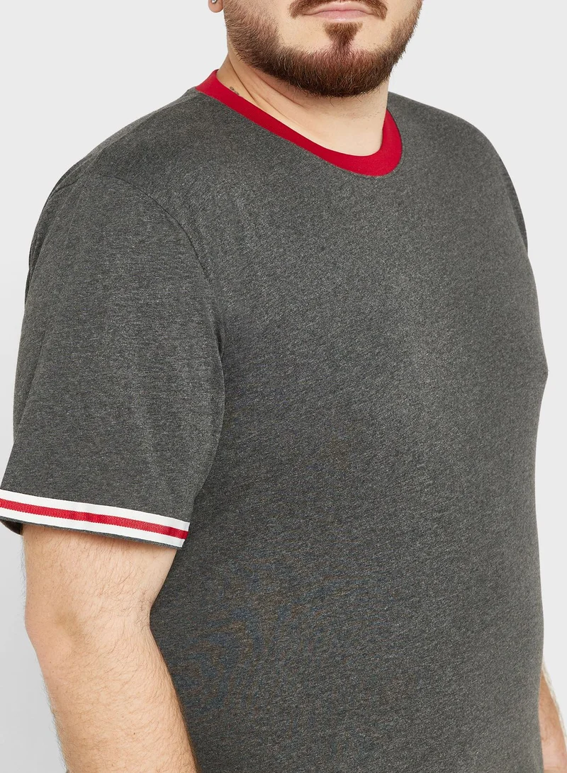 Seventy Five Plus Size Tape T Shirt