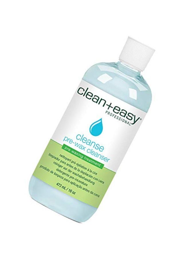 Clean + Easy Cleanse- Pre Wax Cleanser, Removes Any Traces Of Oils And Make-Up Before Hair Removal, Essential Pre-Treatment For Effective Waxing, 16 Oz  - Image 1