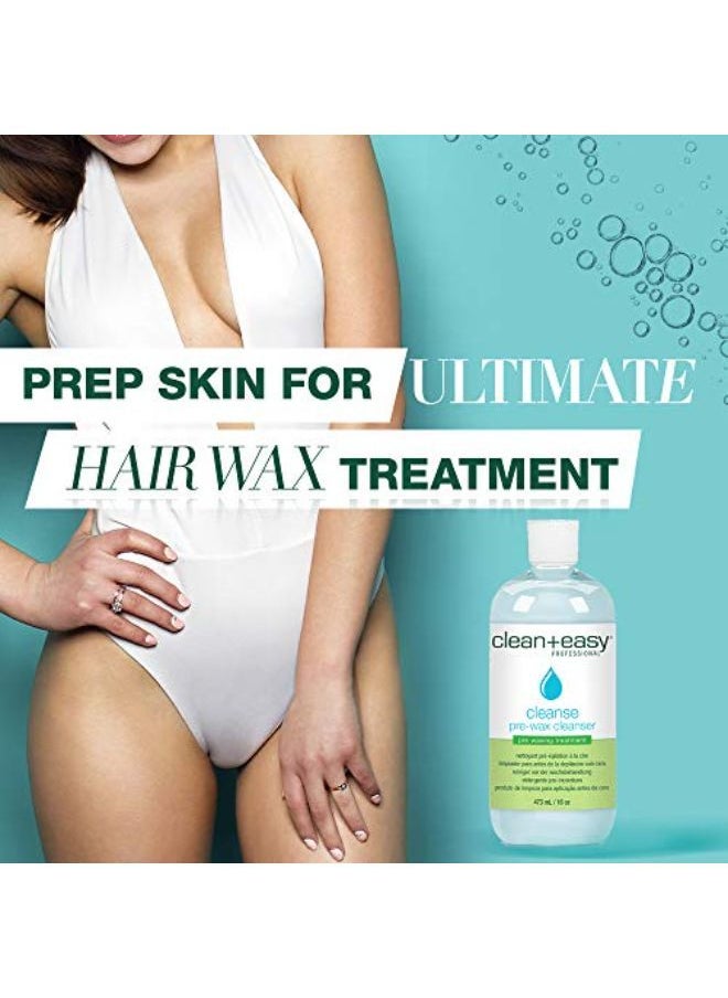 Clean + Easy Cleanse- Pre Wax Cleanser, Removes Any Traces Of Oils And Make-Up Before Hair Removal, Essential Pre-Treatment For Effective Waxing, 16 Oz  - Image 3