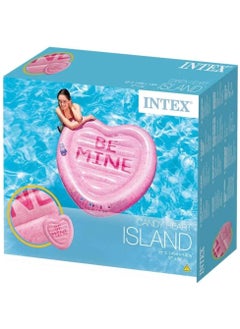 INTEX Intex - Inflatable Pink Heart Shaped Mat 145x142 cm - 58789  - Image 1