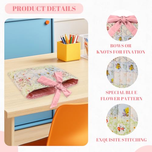 EHZYP Bible Cover Case for Women,Large Bible Tote Bags for Women Organizer Quilted Bible Carrying Case(new) (Splicing Flower) - Image 4