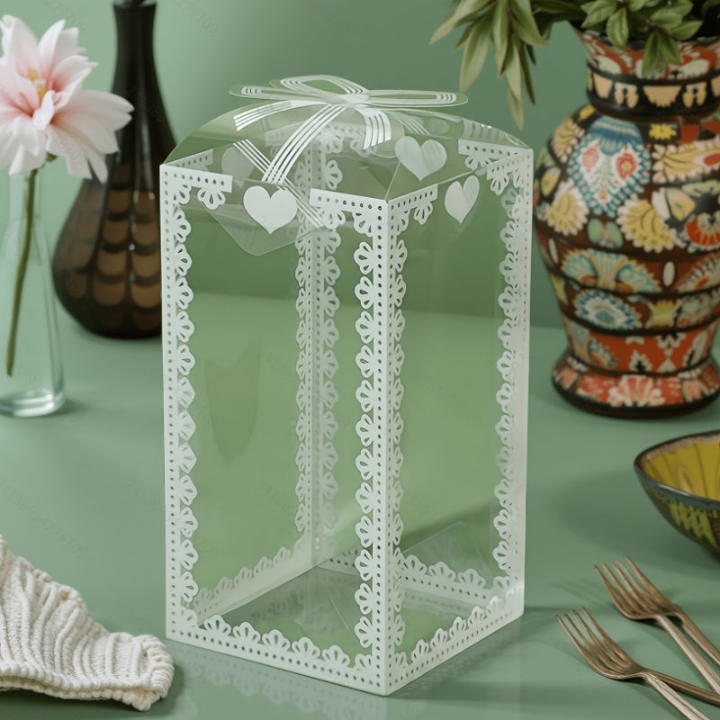 15Pcs Multisize Transparent PVC Gift Boxes For Wedding Birthday Party Decor - Image 2