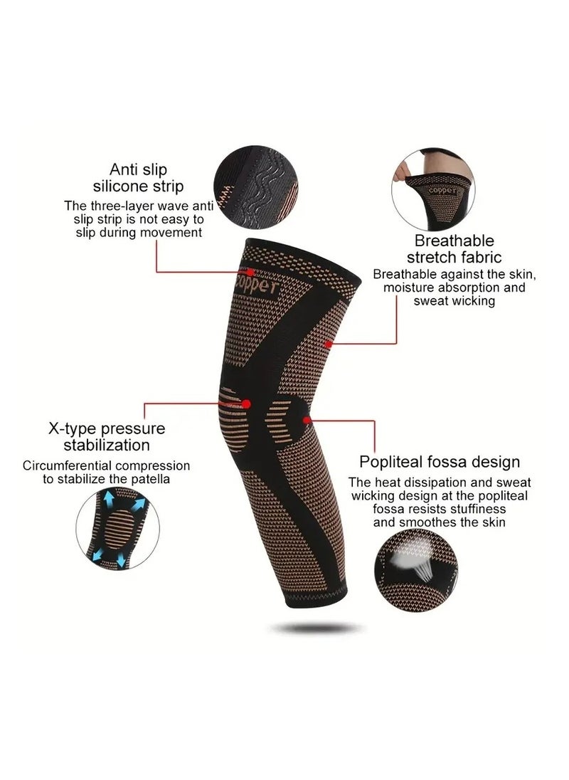 Gonice - 1pc Breathable Copper Knee Brace For Sports - Image 1