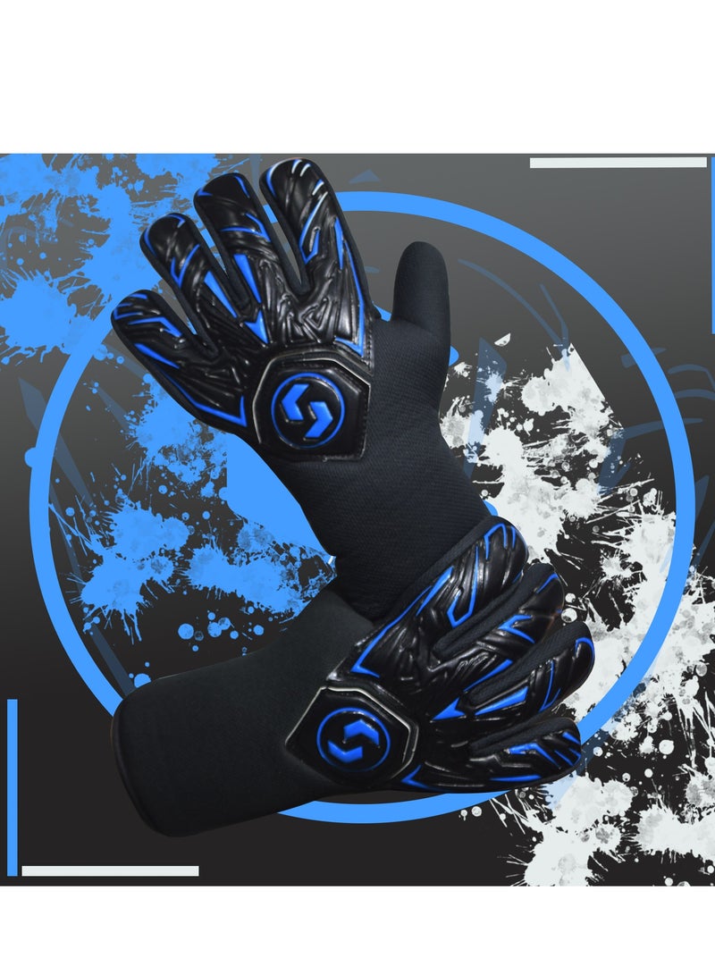 سبال للمراهقين والبالغين، قفازات كرة القدم قفازات حارس المرمى للأطفال، توفر حماية ممتازة مع فوائد مقاومة وغير قابلة للانزلاق وحماية المعصم - Image 4